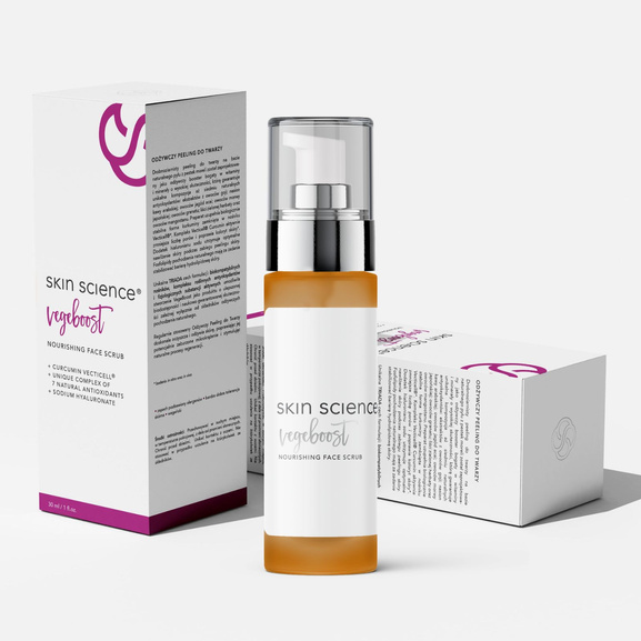 VegeBoost Odżywczy peeling do twarzy z kwasem hialuronowym 30g