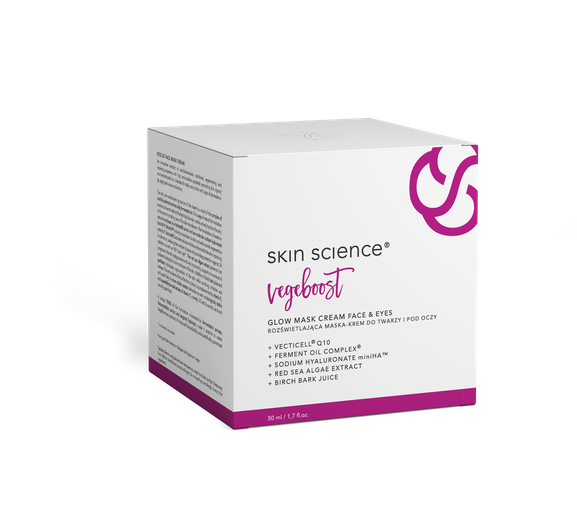 VegeBoost Rozświetlająca maska-krem do twarzy i pod oczy 50g